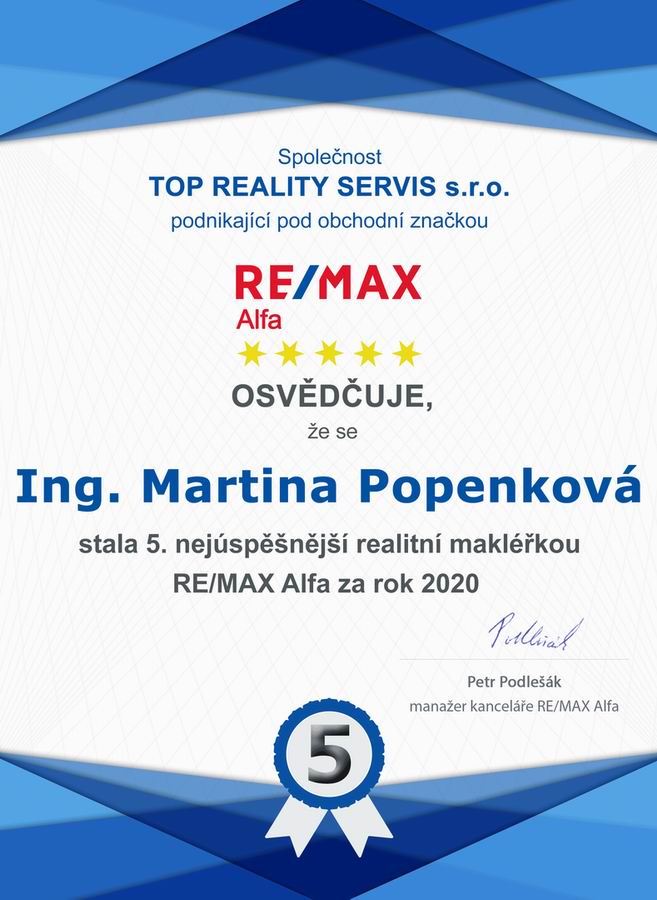 Poděkování klientům. TOP 5. ocenění za rok 2020.
