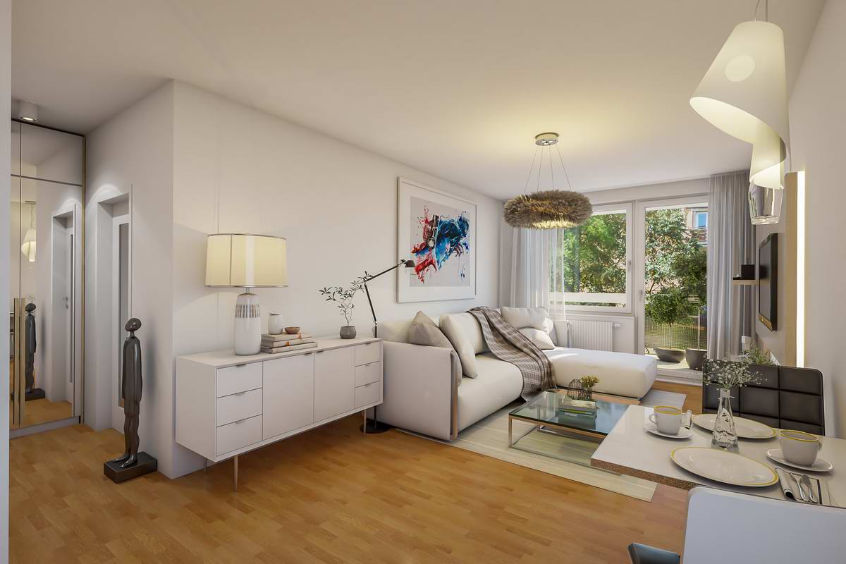 Byt 2+kk s lodžií, 59 m²